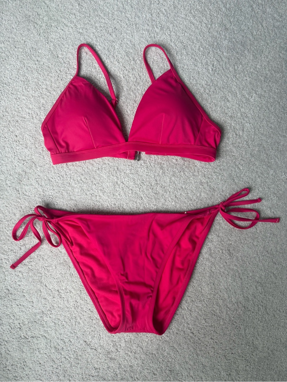 Shade & Shore Hot Pink Tie-Side Bikini Set
